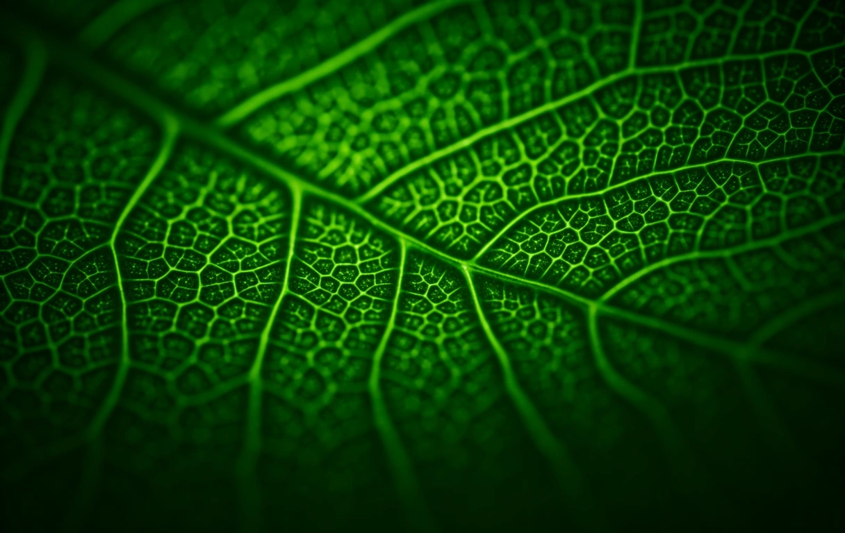 Mikroskopische Ansicht organischer Vitalität